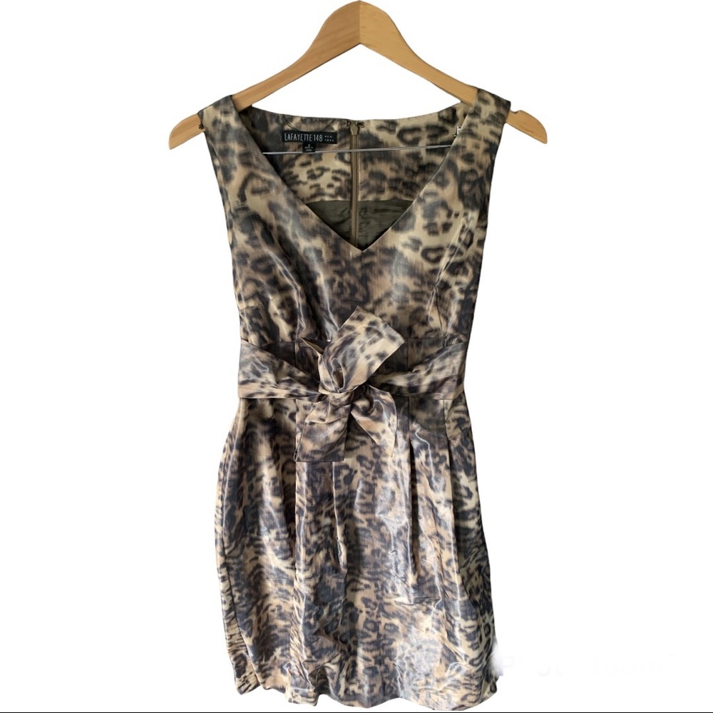 Lafayette 148 Leopard Dress size 8